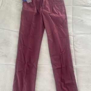 Men's Burgundy Pants. Italian Vega Trousers size 32.